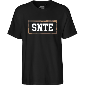 Synte - Camo Logo Fairtrade T-Shirt - schwarz