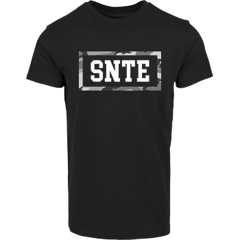 Synte - Camo Logo Hausmarke T-Shirt  - Schwarz