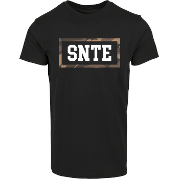 Synte - Camo Logo Hausmarke T-Shirt  - Schwarz