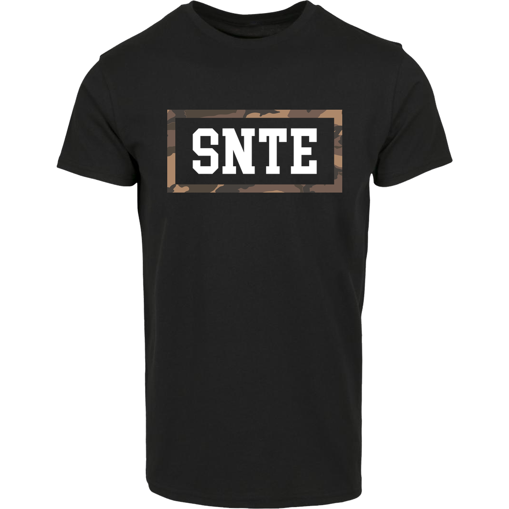 SYNTE Synte - Camo Logo T-Shirt Hausmarke T-Shirt  - Schwarz