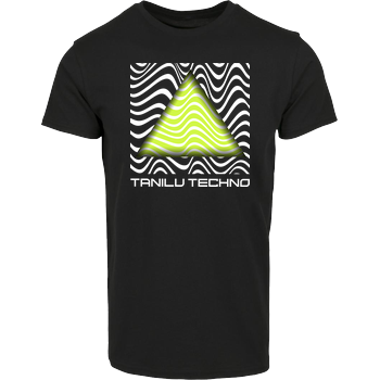 TaniLu - Acid Pyramide Hausmarke T-Shirt  - Schwarz