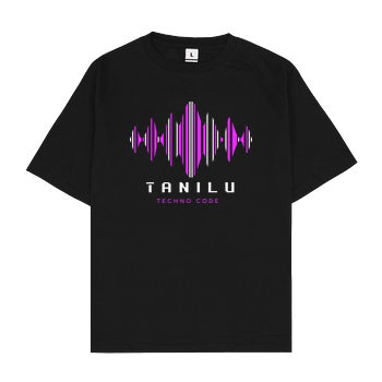 TaniLu - Waves Oversize T-Shirt - Schwarz