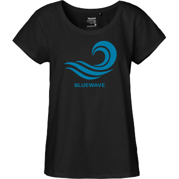 Team Prismatic - Blue Wave Fairtrade Loose Fit Girlie - schwarz