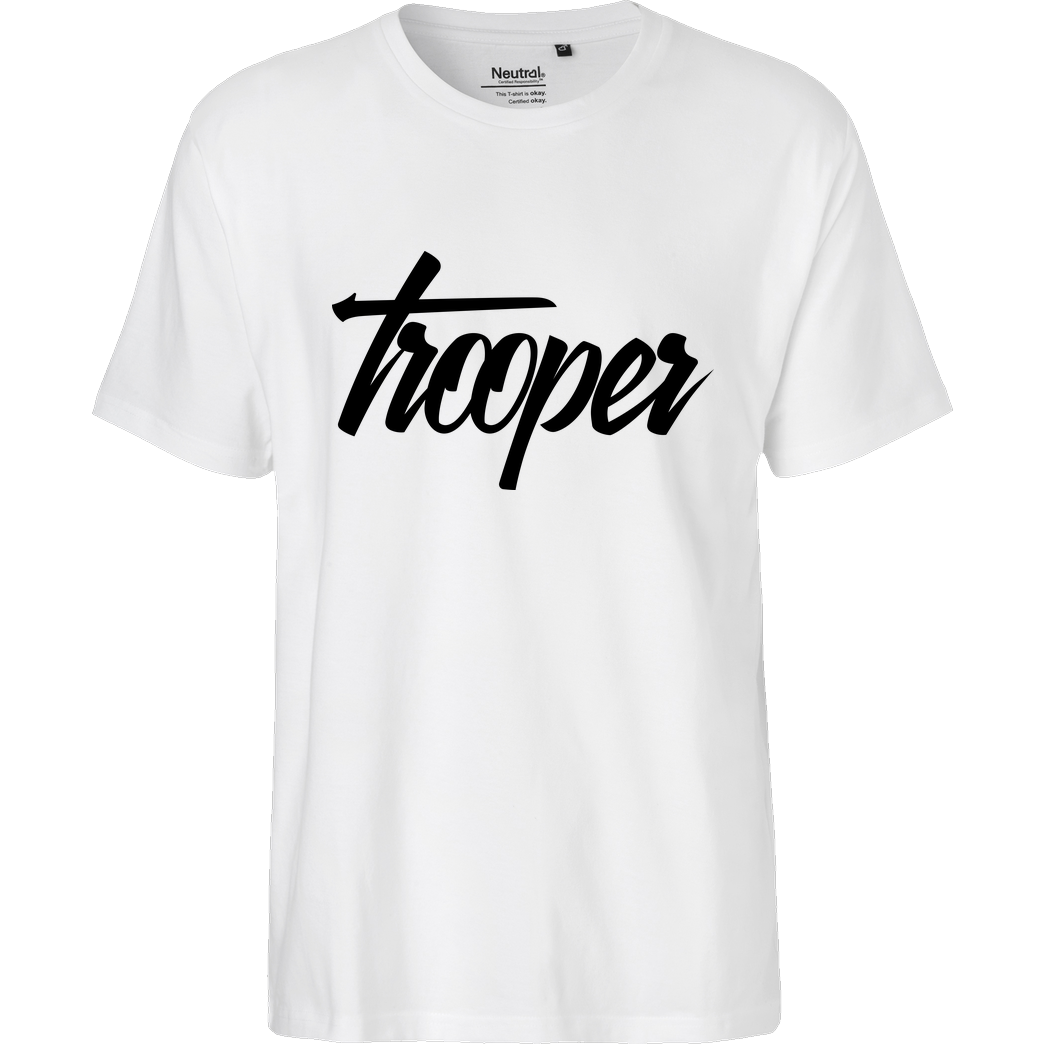 TeamTrooper TeamTrooper - Trooper T-Shirt Fairtrade T-Shirt - weiß