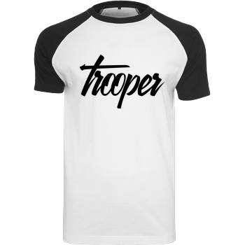 TeamTrooper - Trooper Raglan-Shirt weiß