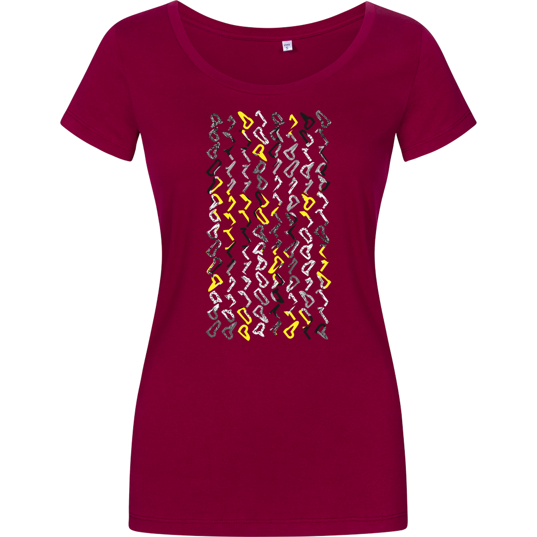 Technikliebe Technikliebe - 01 T-Shirt Damenshirt berry