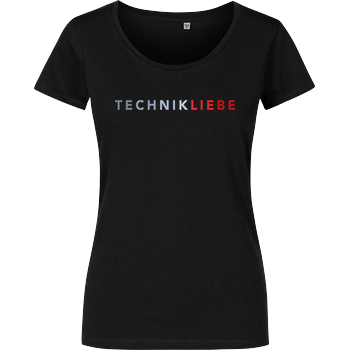 Technikliebe - 02 Damenshirt schwarz