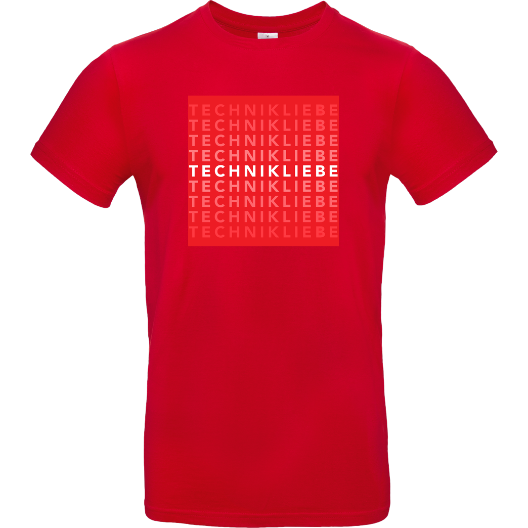 Technikliebe Technikliebe - 03 T-Shirt B&C EXACT 190 - Rot