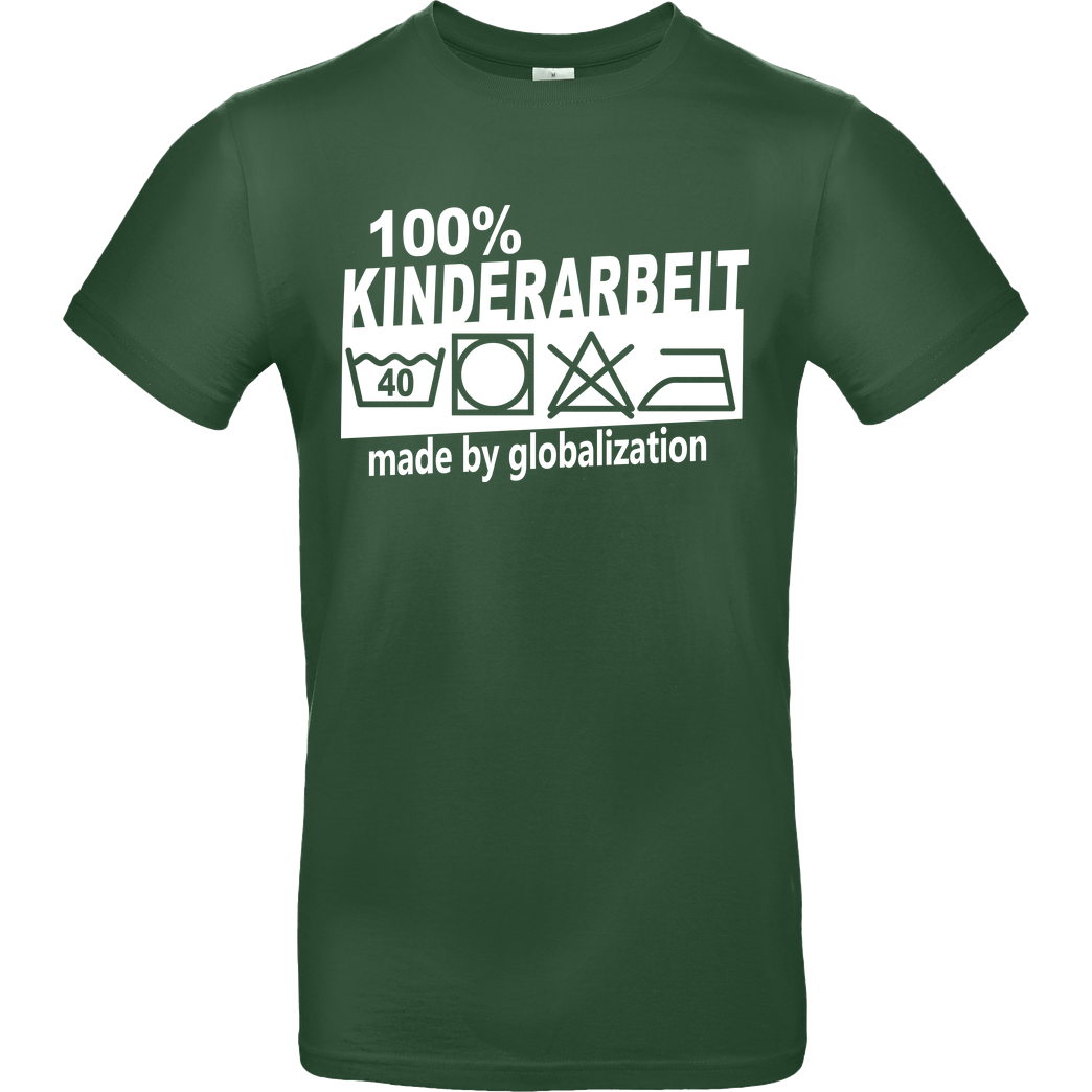 Teken Teken - Kinderarbeit T-Shirt B&C EXACT 190 - Flaschengrün