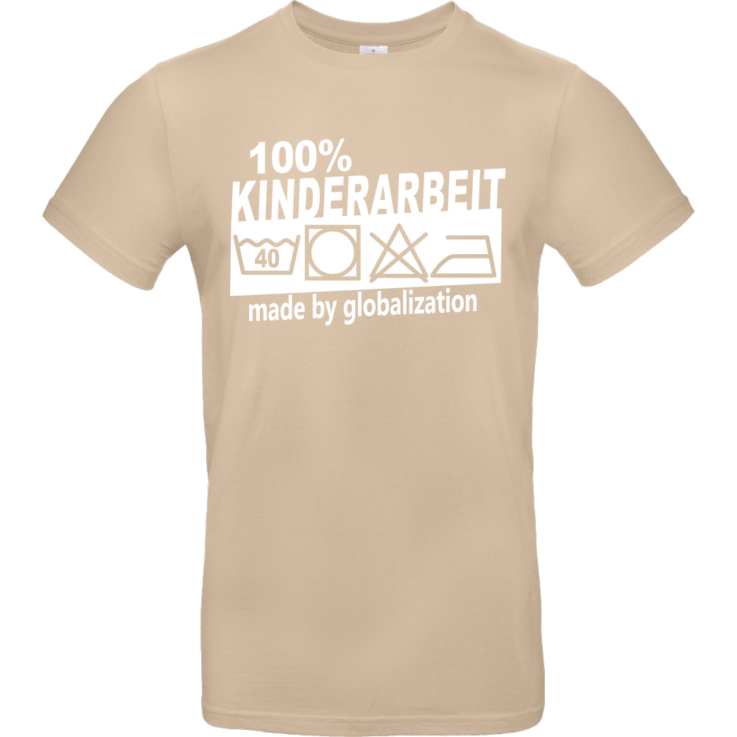 Teken Teken - Kinderarbeit T-Shirt B&C EXACT 190 - Sand