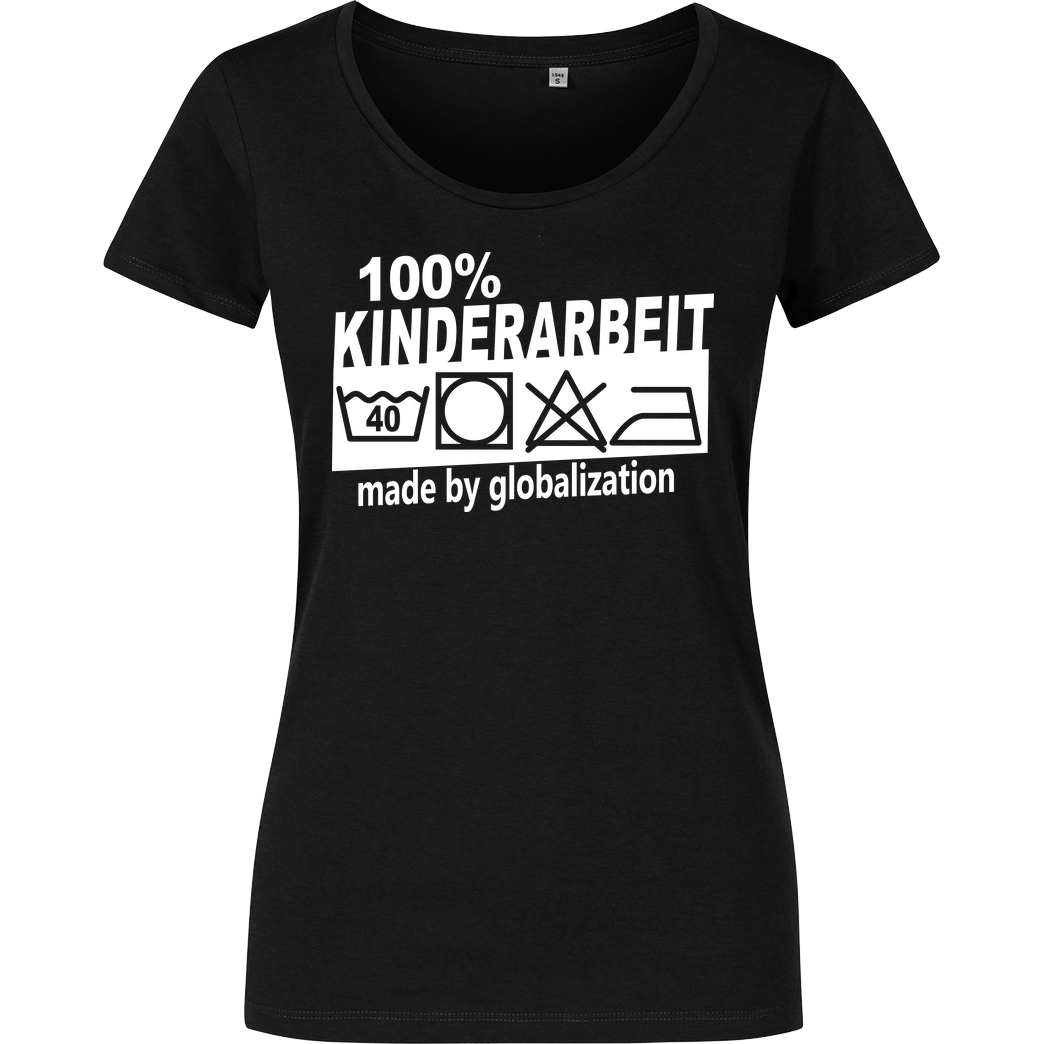 Teken Teken - Kinderarbeit T-Shirt Damenshirt schwarz