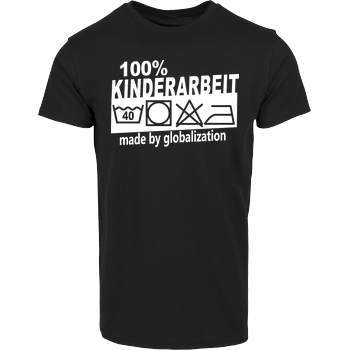 Teken - Kinderarbeit Hausmarke T-Shirt  - Schwarz