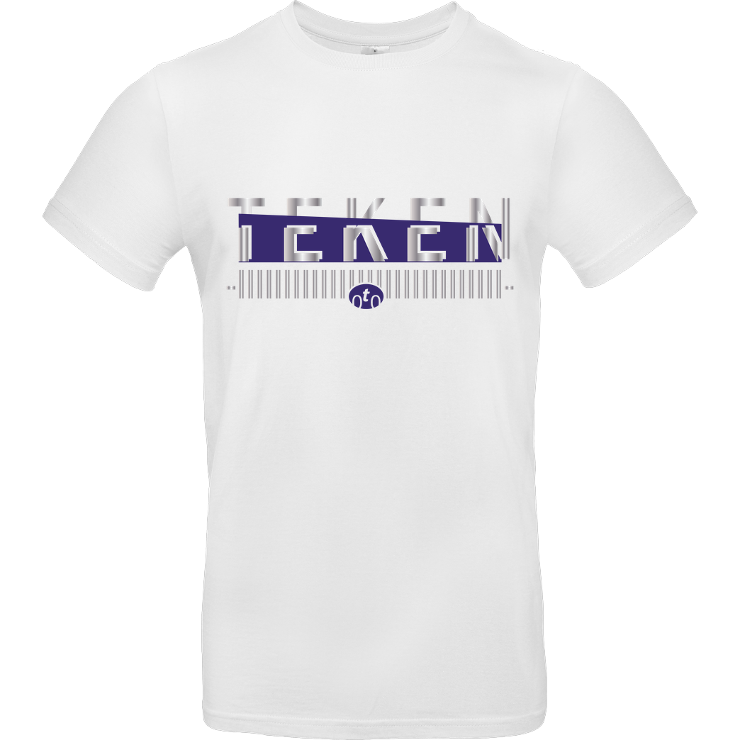 Teken Teken - Logo T-Shirt B&C EXACT 190 - Weiß