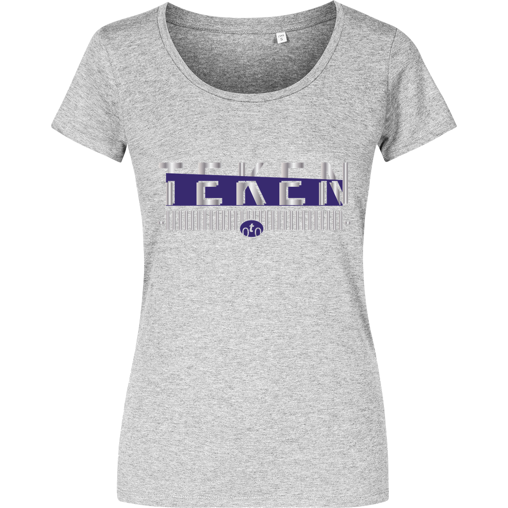 Teken Teken - Logo T-Shirt Damenshirt heather grey