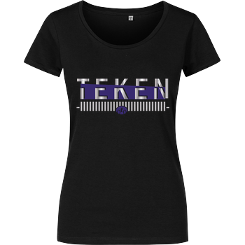 Teken - Logo Damenshirt schwarz