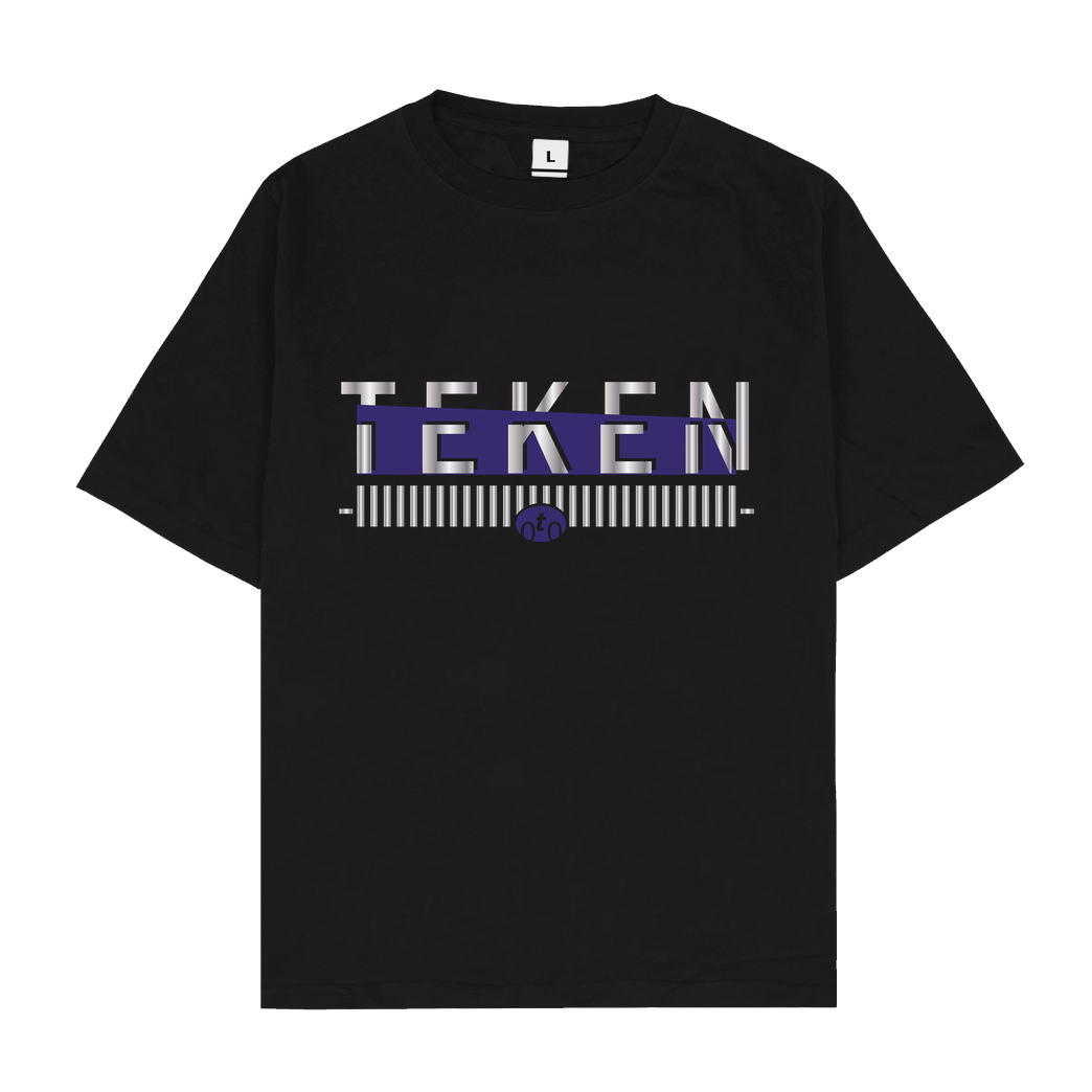 Teken Teken - Logo T-Shirt Oversize T-Shirt - Schwarz