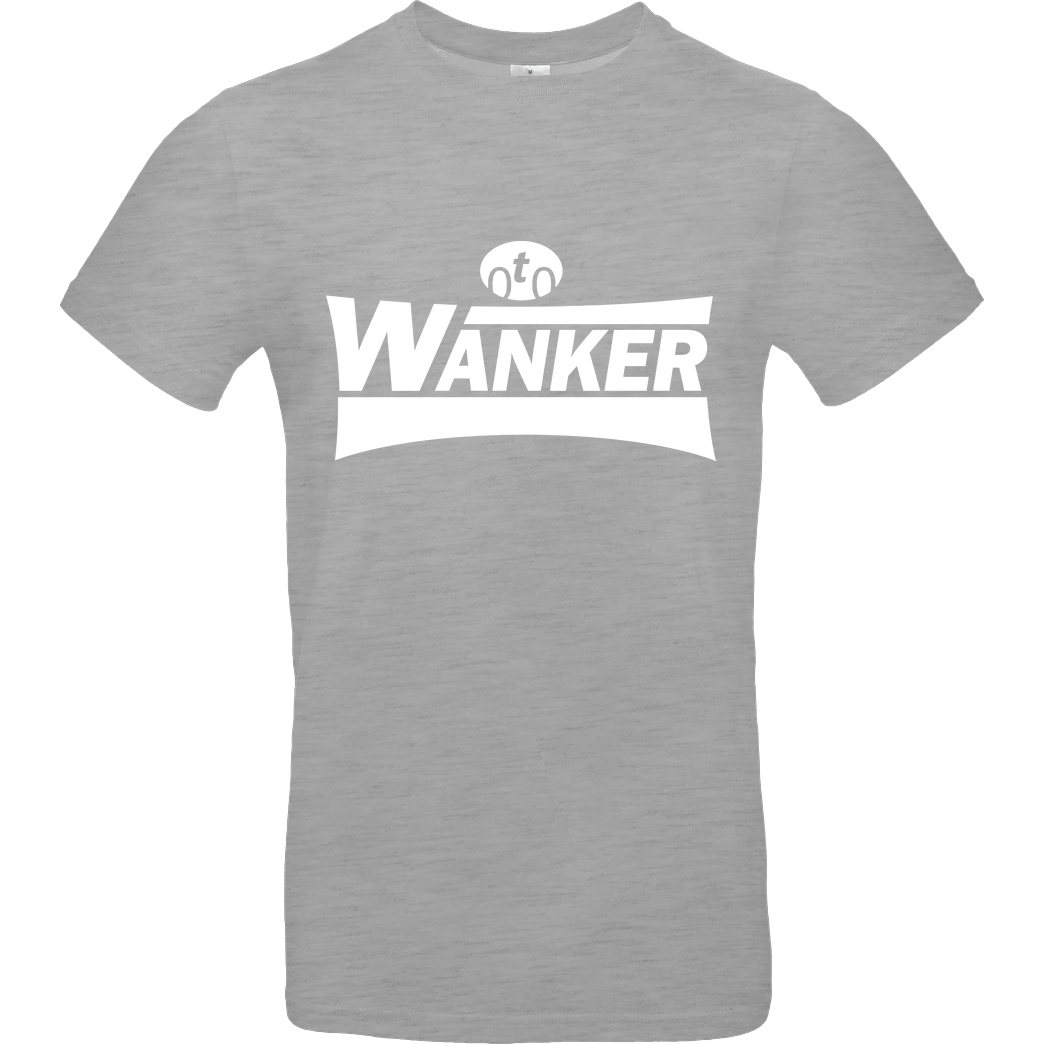 Teken Teken - Wanker T-Shirt B&C EXACT 190 - heather grey