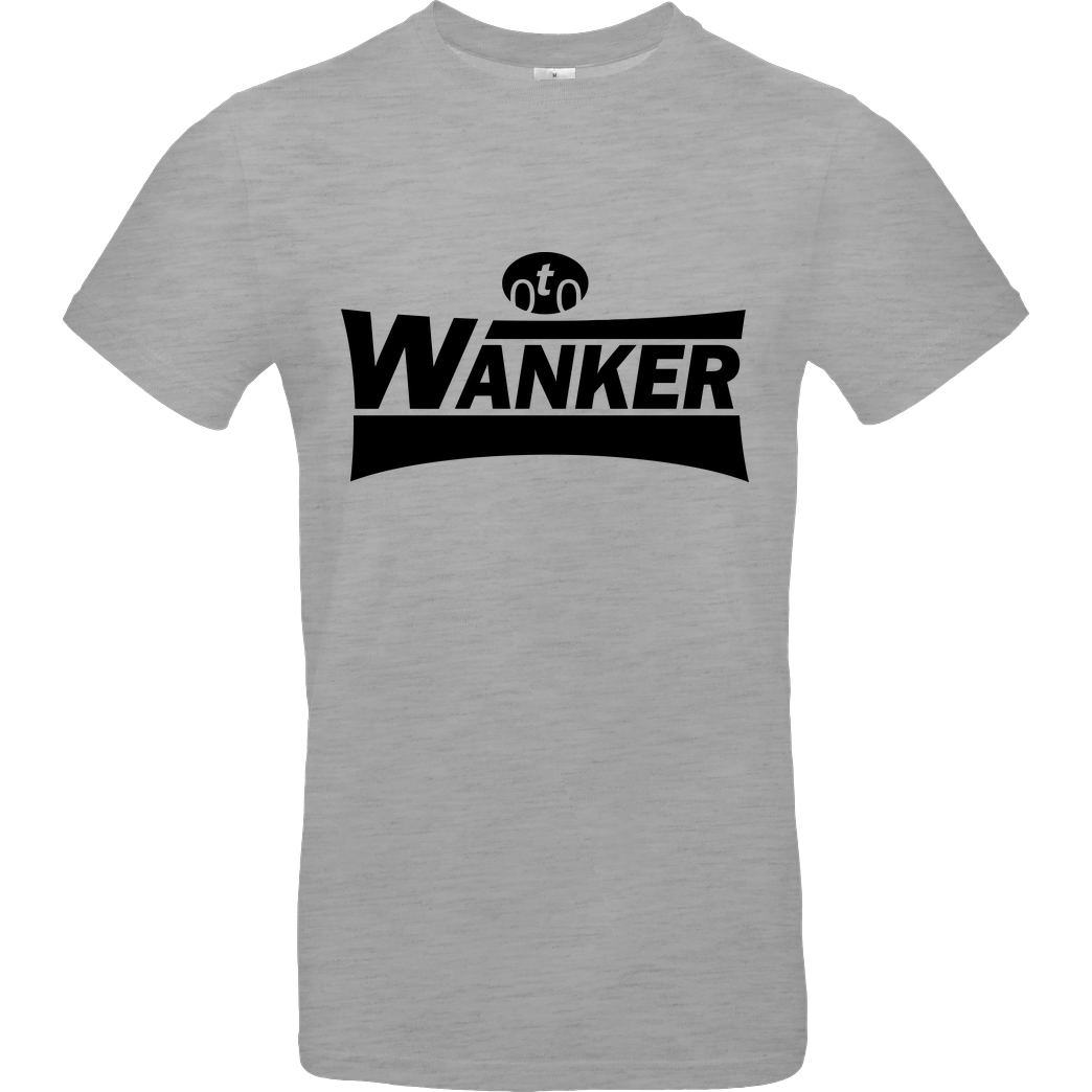 Teken Teken - Wanker T-Shirt B&C EXACT 190 - heather grey