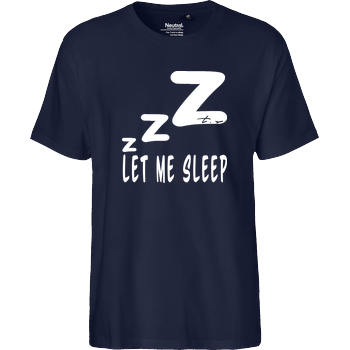 Tescht - Let me Sleep Fairtrade T-Shirt - navy