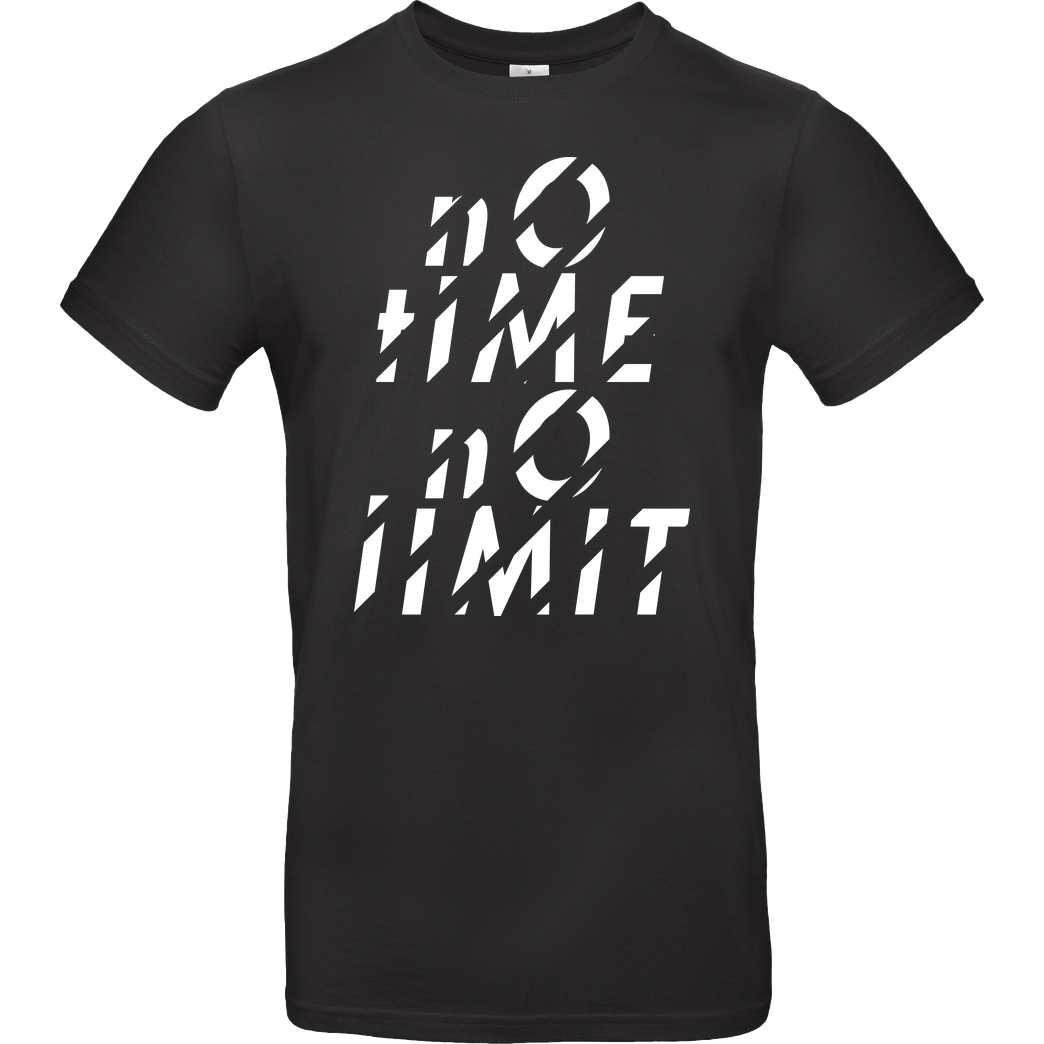 Tescht Tescht  - no time no limit front T-Shirt B&C EXACT 190 - Schwarz