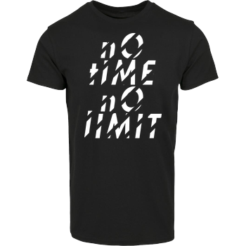 Tescht  - no time no limit front Hausmarke T-Shirt  - Schwarz