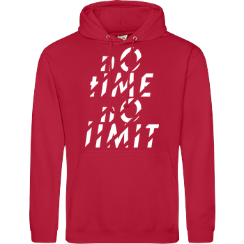 Tescht  - no time no limit front JH Hoodie - Rot