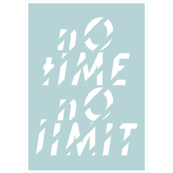 Tescht  - no time no limit front Kunstdruck mint