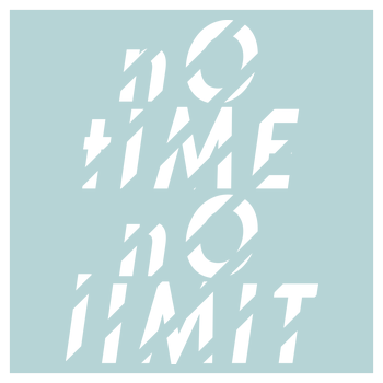Tescht  - no time no limit front Kunstdruck Quadrat mint