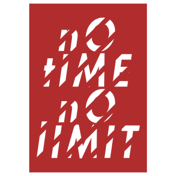Tescht  - no time no limit front Kunstdruck rot