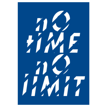 Tescht  - no time no limit front Kunstdruck royal