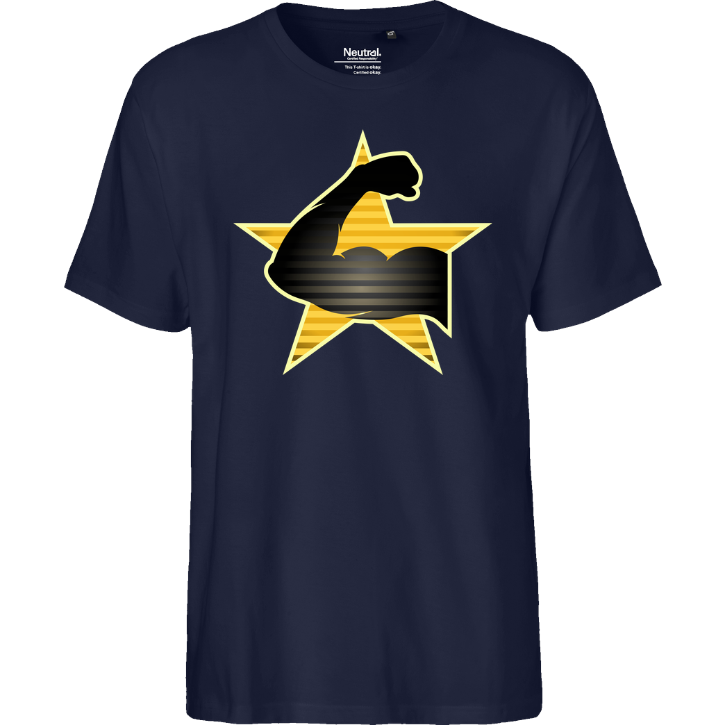 Tezzko Tezzko - Army T-Shirt Fairtrade T-Shirt - navy