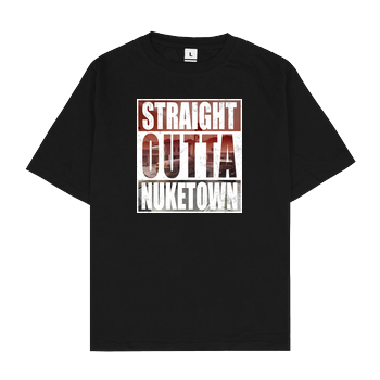 Tezzko - Straight Outta Nuketown Oversize T-Shirt - Schwarz