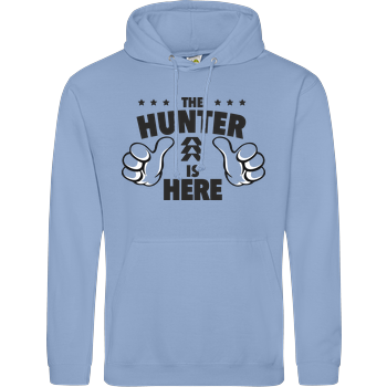 The Hunter is Here JH Hoodie - Hellblau