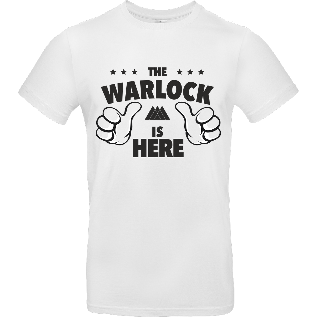 bjin94 The Warlock is Here T-Shirt B&C EXACT 190 - Weiß