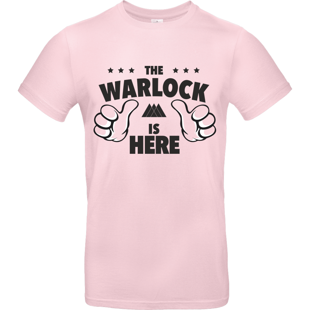 bjin94 The Warlock is Here T-Shirt B&C EXACT 190 - Rosa