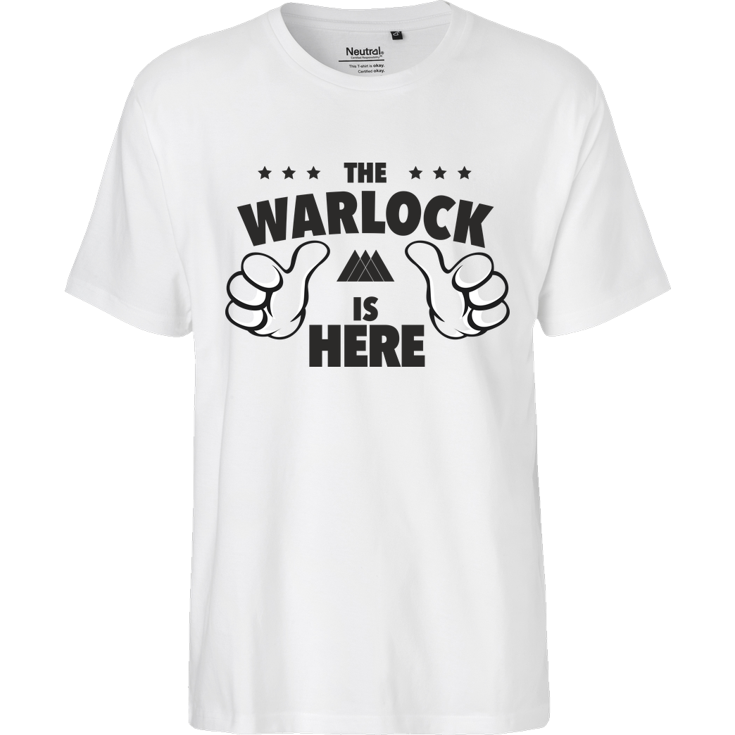 bjin94 The Warlock is Here T-Shirt Fairtrade T-Shirt - weiß