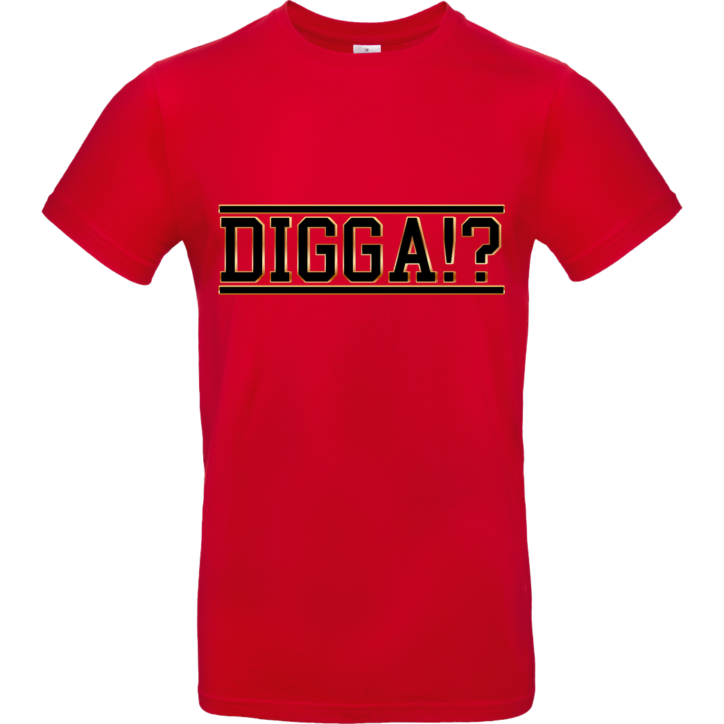 TheSnackzTV TheSnackzTV - Digga schwarz T-Shirt B&C EXACT 190 - Rot