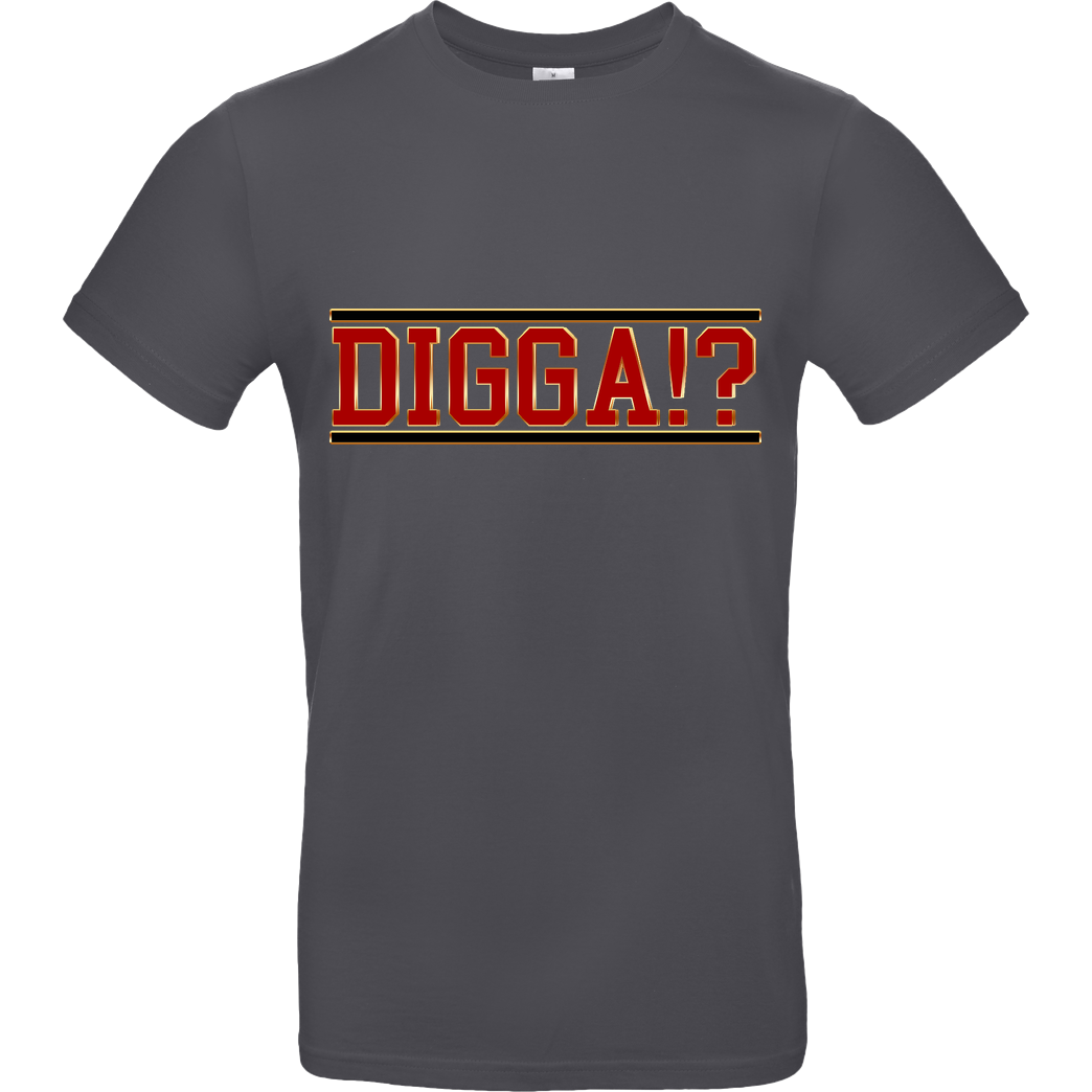 TheSnackzTV TheSnackzTV - Digga rot T-Shirt B&C EXACT 190 - Dark Grey