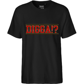 TheSnackzTV - Digga rot Fairtrade T-Shirt - schwarz