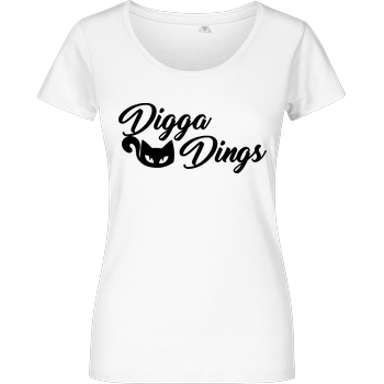 Tinkerleo - Digga Dings Damenshirt weiss