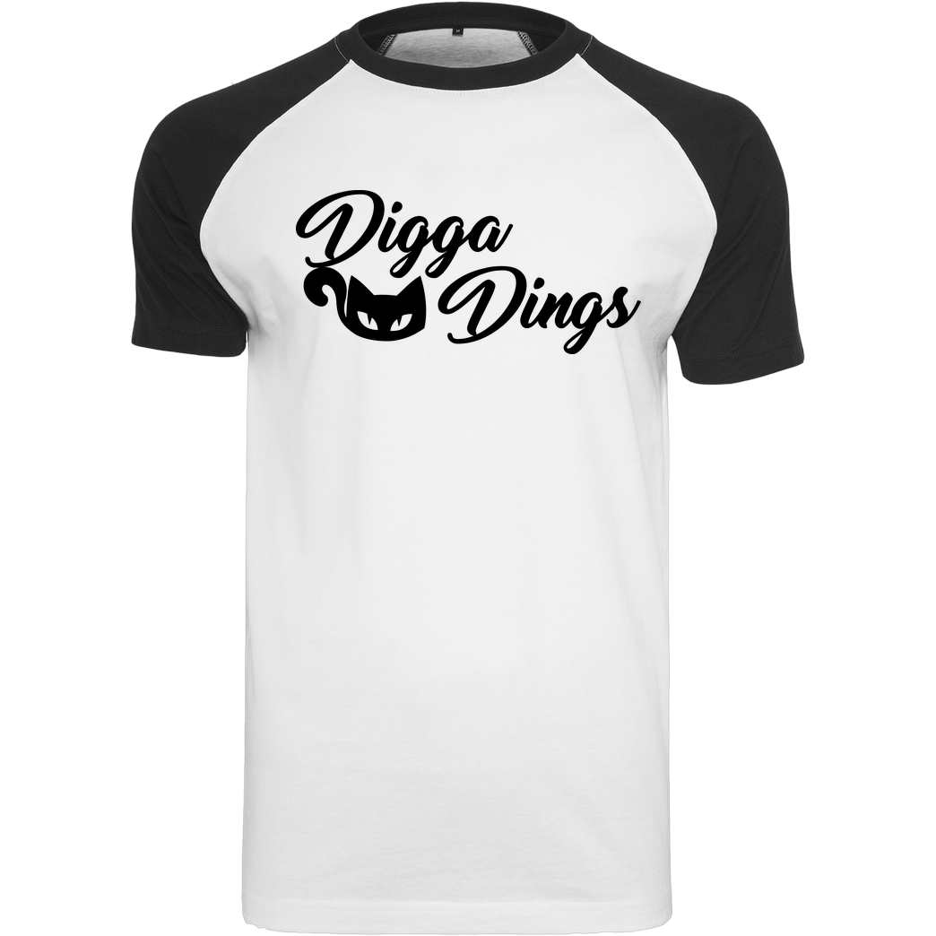 Tinkerleo Tinkerleo - Digga Dings T-Shirt Raglan-Shirt weiß