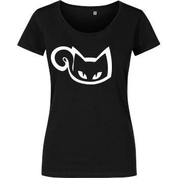 Tinkerleo - Logo gross Damenshirt schwarz
