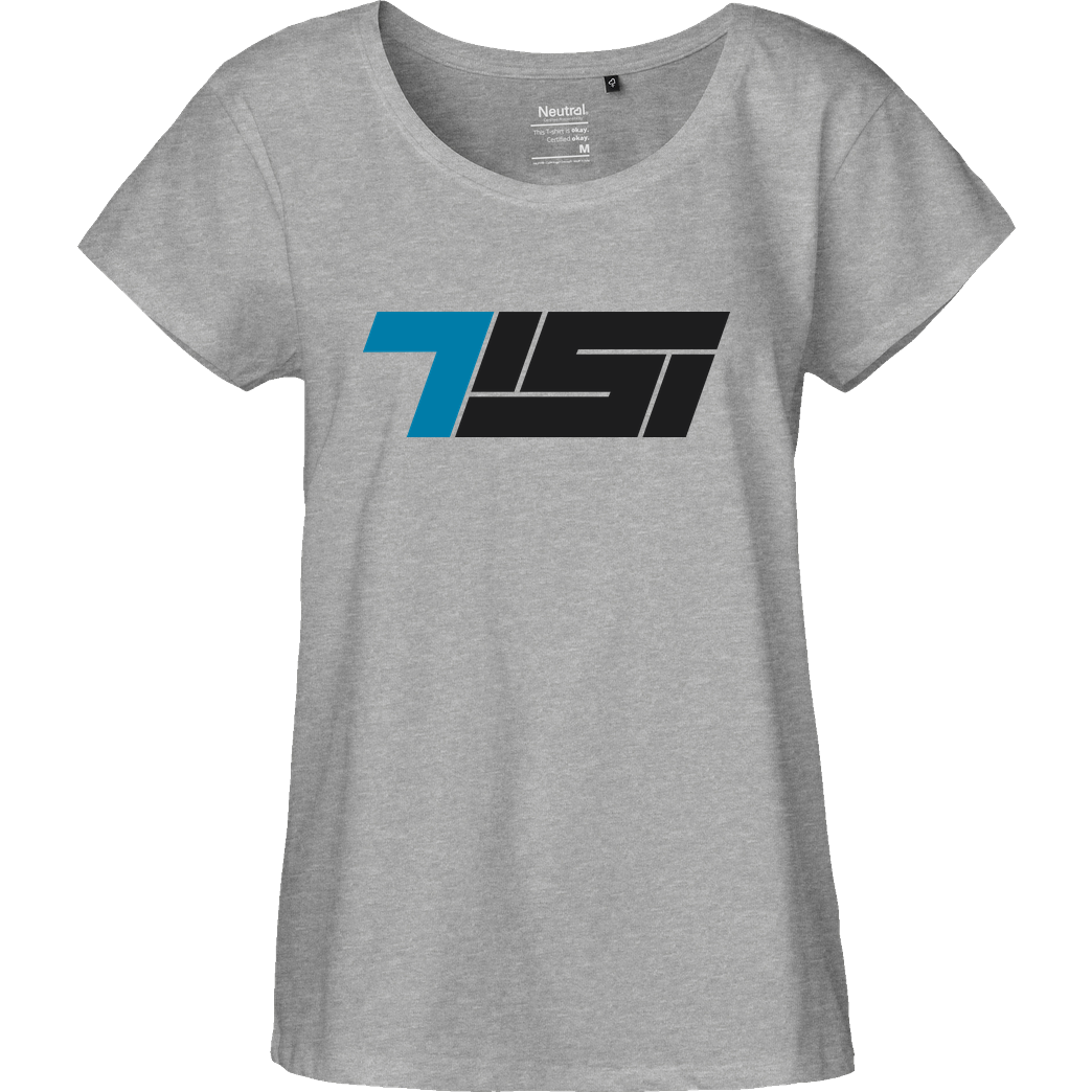 TisiSchubecH Tisi - Logo T-Shirt Fairtrade Loose Fit Girlie - heather grey