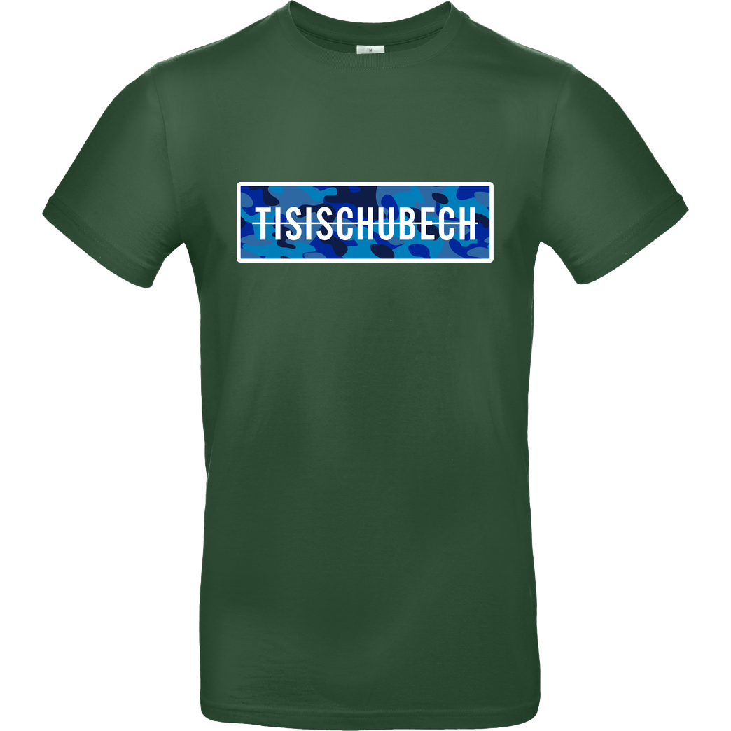 TisiSchubecH TisiSchubech - Camo Logo T-Shirt B&C EXACT 190 - Flaschengrün
