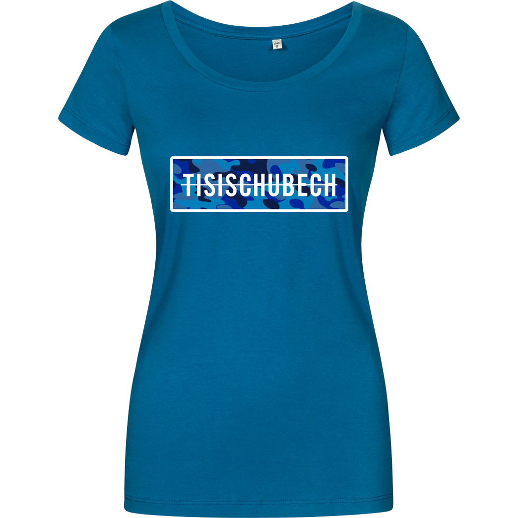 TisiSchubecH TisiSchubech - Camo Logo T-Shirt Damenshirt petrol