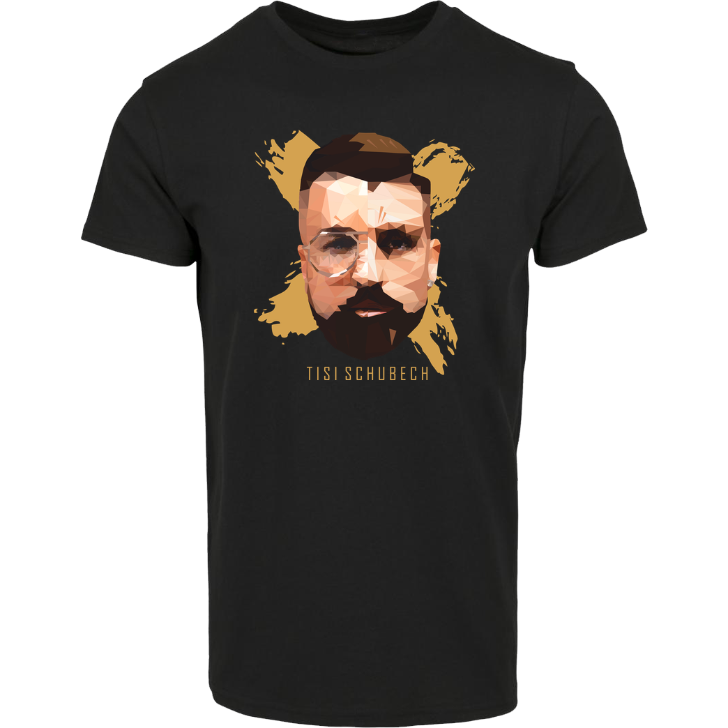TisiSchubecH TiSiSchubecH - Polygon Head T-Shirt Hausmarke T-Shirt  - Schwarz
