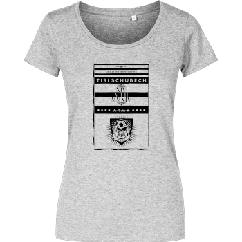 TisiSchubecH - Skull Logo Damenshirt heather grey