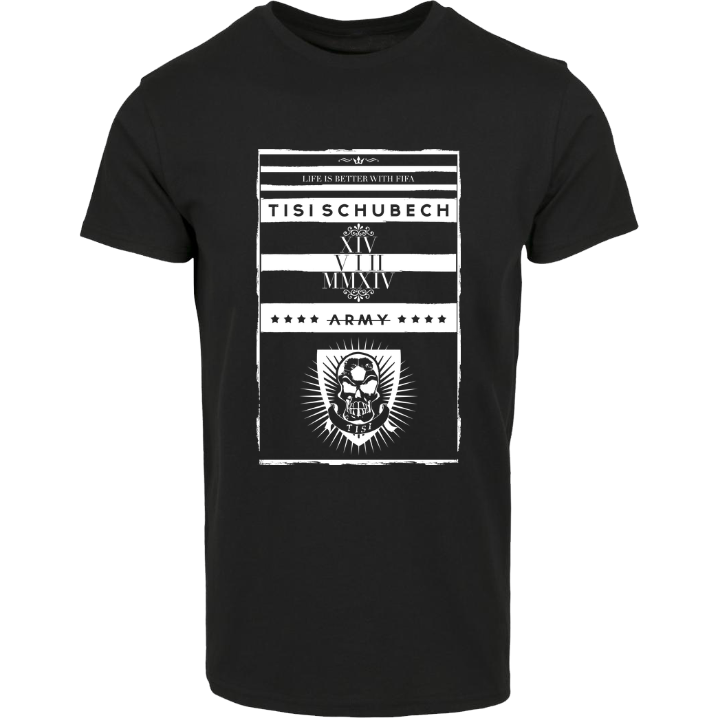 TisiSchubecH TisiSchubecH - Skull Logo T-Shirt Hausmarke T-Shirt  - Schwarz
