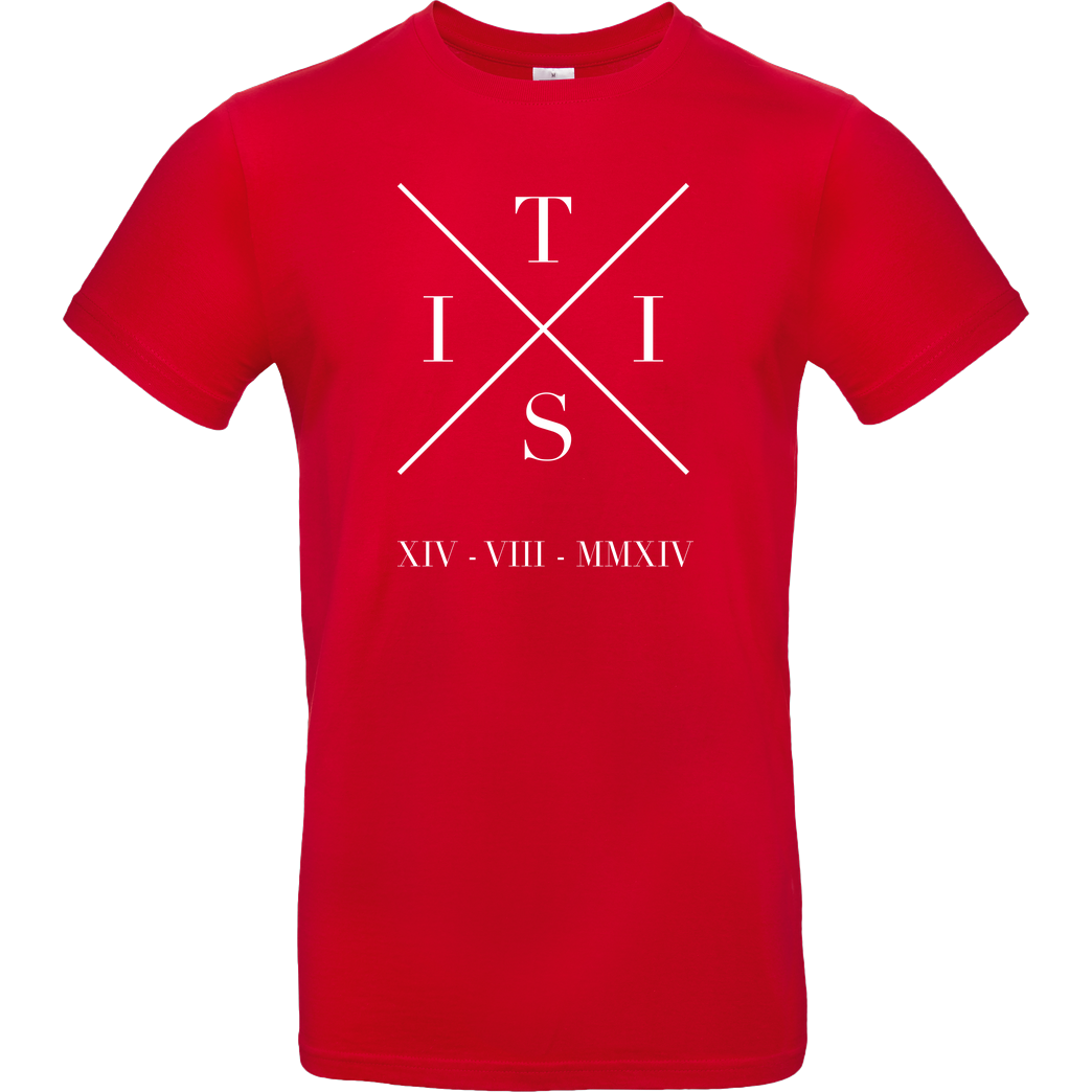 TisiSchubecH TisiSchubecH - X Logo T-Shirt B&C EXACT 190 - Rot
