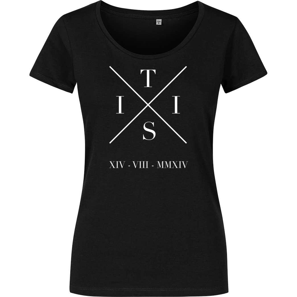 TisiSchubecH TisiSchubecH - X Logo T-Shirt Damenshirt schwarz